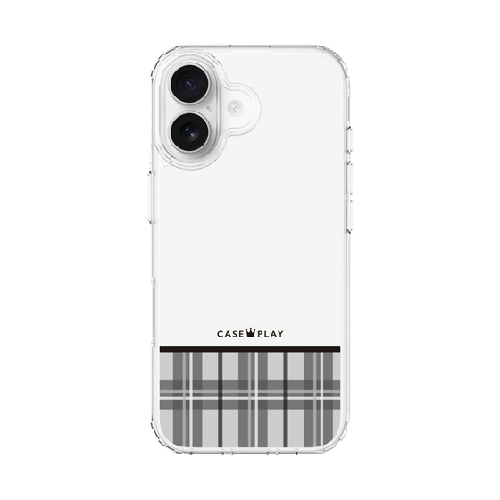 スリムプロテクションケース［ CASEPLAY Tartan Check - Gray ］
