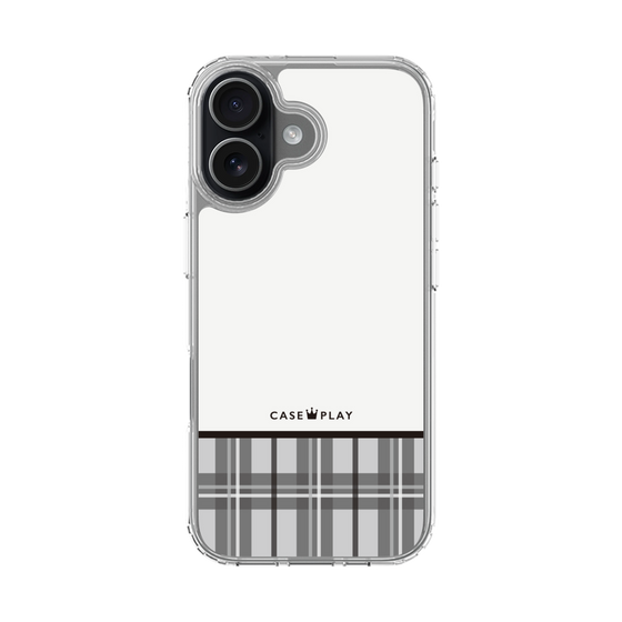スリムプロテクションケース［ CASEPLAY Tartan Check - Gray ］