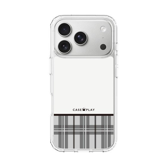 スリムプロテクションケース［ CASEPLAY Tartan Check - Gray ］