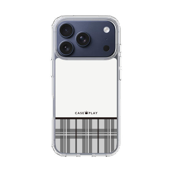 スリムプロテクションケース［ CASEPLAY Tartan Check - Gray ］