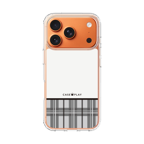 スリムプロテクションケース［ CASEPLAY Tartan Check - Gray ］