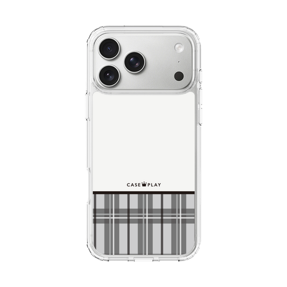 スリムプロテクションケース［ CASEPLAY Tartan Check - Gray ］