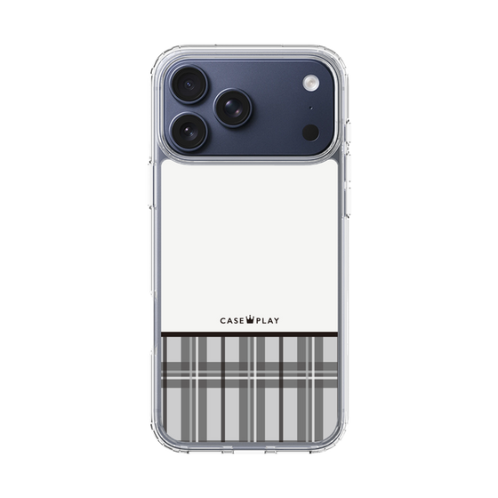 スリムプロテクションケース［ CASEPLAY Tartan Check - Gray ］