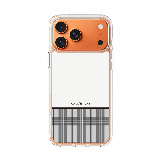 スリムプロテクションケース［ CASEPLAY Tartan Check - Gray ］