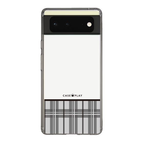 スリムプロテクションケース［ CASEPLAY Tartan Check - Gray ］