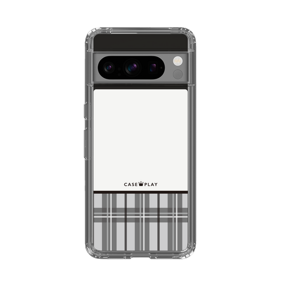 スリムプロテクションケース［ CASEPLAY Tartan Check - Gray ］