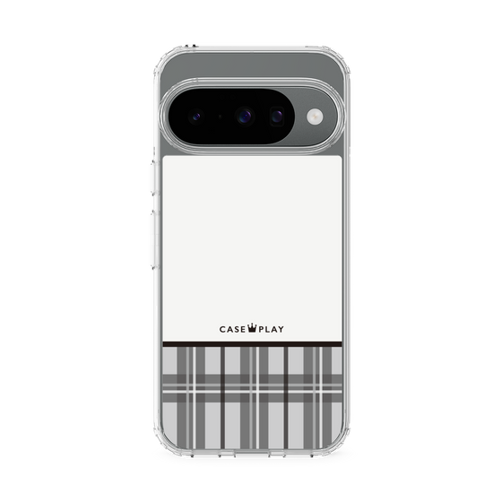 スリムプロテクションケース［ CASEPLAY Tartan Check - Gray ］