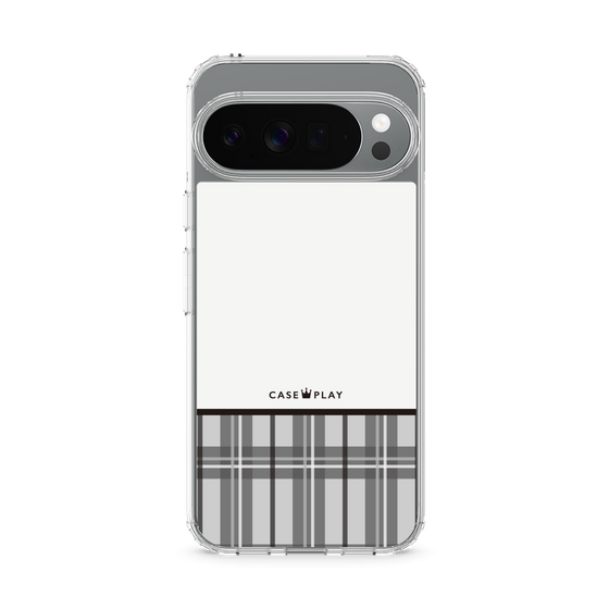 スリムプロテクションケース［ CASEPLAY Tartan Check - Gray ］