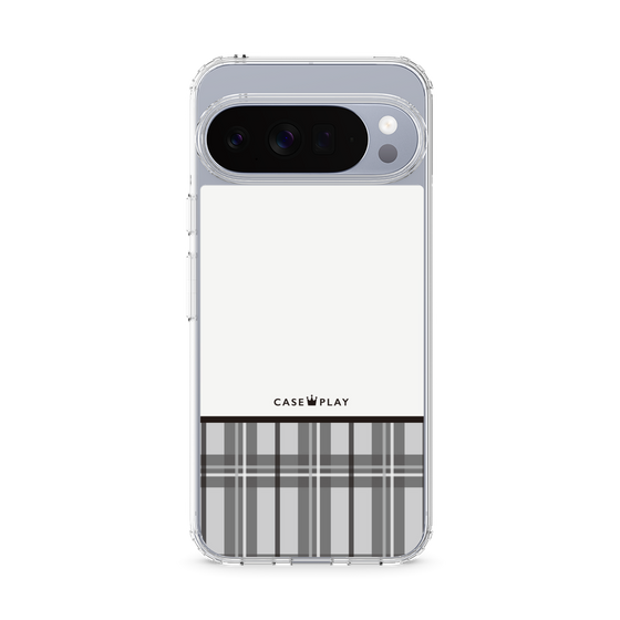スリムプロテクションケース［ CASEPLAY Tartan Check - Gray ］