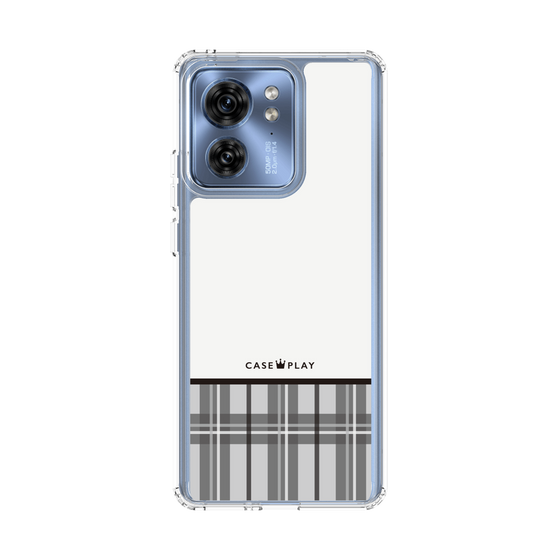 スリムプロテクションケース［ CASEPLAY Tartan Check - Gray ］