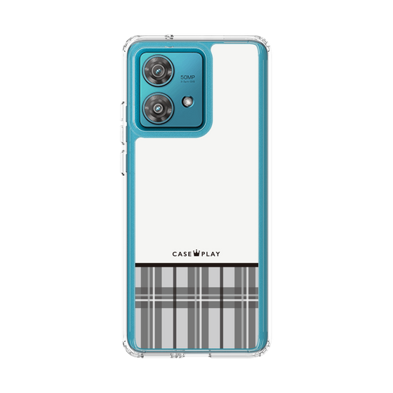 スリムプロテクションケース［ CASEPLAY Tartan Check - Gray ］