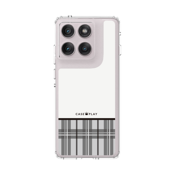 スリムプロテクションケース［ CASEPLAY Tartan Check - Gray ］
