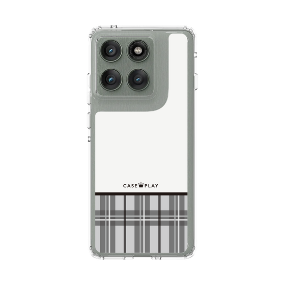 スリムプロテクションケース［ CASEPLAY Tartan Check - Gray ］