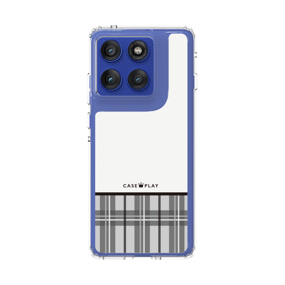 スリムプロテクションケース［ CASEPLAY Tartan Check - Gray ］