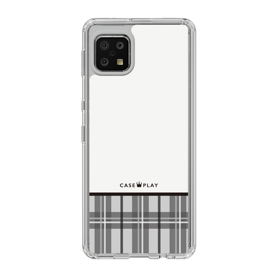 スリムプロテクションケース［ CASEPLAY Tartan Check - Gray ］