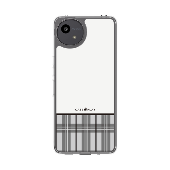スリムプロテクションケース［ CASEPLAY Tartan Check - Gray ］