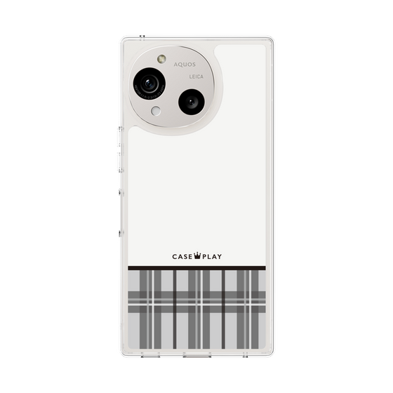 スリムプロテクションケース［ CASEPLAY Tartan Check - Gray ］