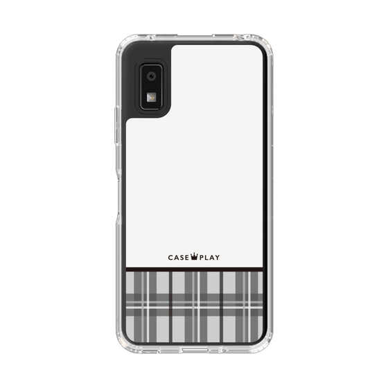 スリムプロテクションケース［ CASEPLAY Tartan Check - Gray ］