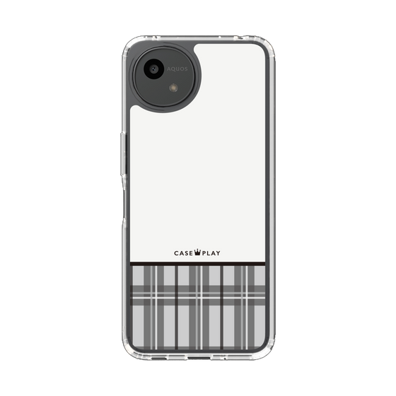 スリムプロテクションケース［ CASEPLAY Tartan Check - Gray ］