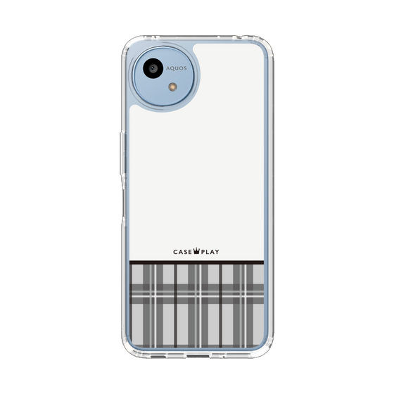 スリムプロテクションケース［ CASEPLAY Tartan Check - Gray ］