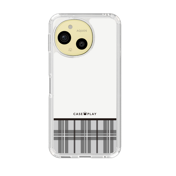 スリムプロテクションケース［ CASEPLAY Tartan Check - Gray ］