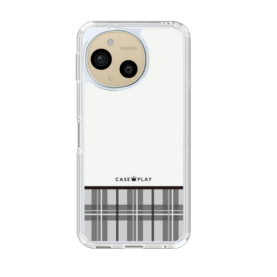 スリムプロテクションケース［ CASEPLAY Tartan Check - Gray ］