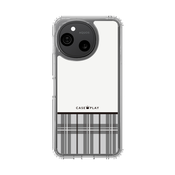 スリムプロテクションケース［ CASEPLAY Tartan Check - Gray ］