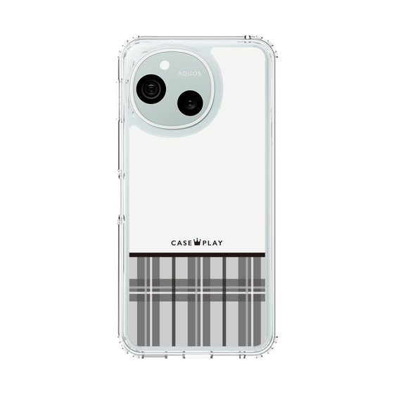 スリムプロテクションケース［ CASEPLAY Tartan Check - Gray ］