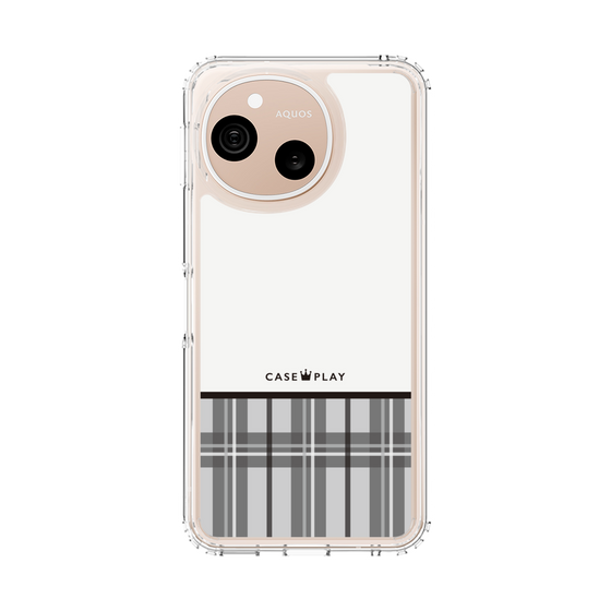 スリムプロテクションケース［ CASEPLAY Tartan Check - Gray ］