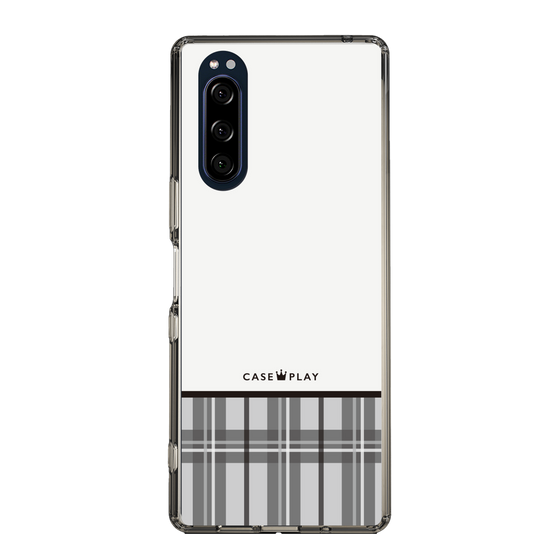 スリムプロテクションケース［ CASEPLAY Tartan Check - Gray ］