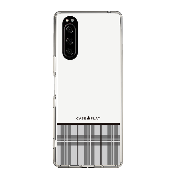 スリムプロテクションケース［ CASEPLAY Tartan Check - Gray ］