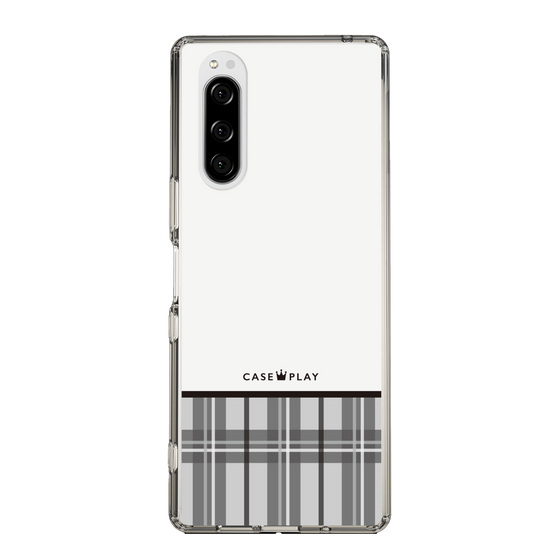 スリムプロテクションケース［ CASEPLAY Tartan Check - Gray ］