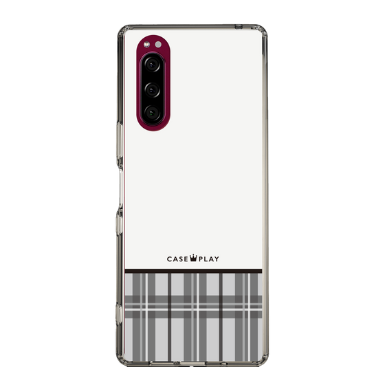 スリムプロテクションケース［ CASEPLAY Tartan Check - Gray ］