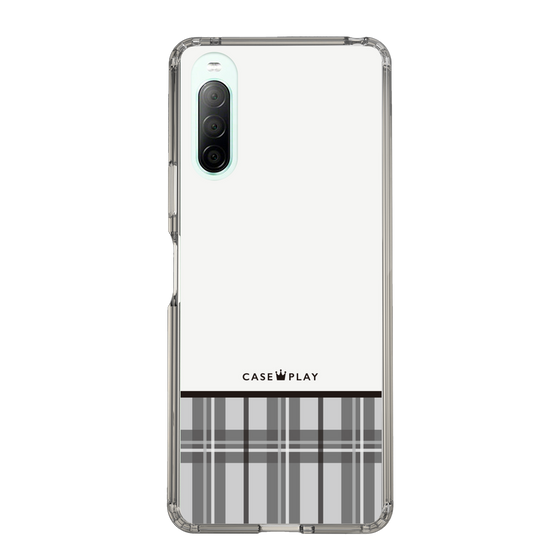 スリムプロテクションケース［ CASEPLAY Tartan Check - Gray ］