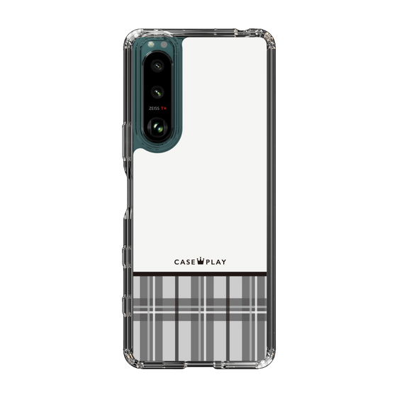 スリムプロテクションケース［ CASEPLAY Tartan Check - Gray ］