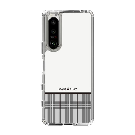 スリムプロテクションケース［ CASEPLAY Tartan Check - Gray ］