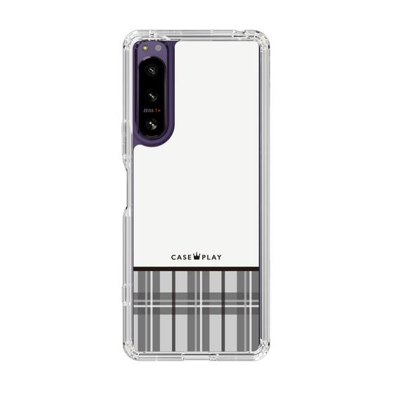 スリムプロテクションケース［ CASEPLAY Tartan Check - Gray ］