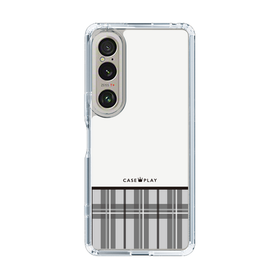 スリムプロテクションケース［ CASEPLAY Tartan Check - Gray ］