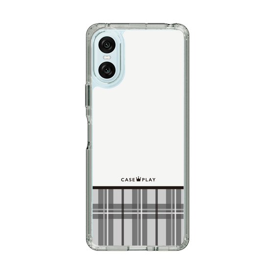 スリムプロテクションケース［ CASEPLAY Tartan Check - Gray ］