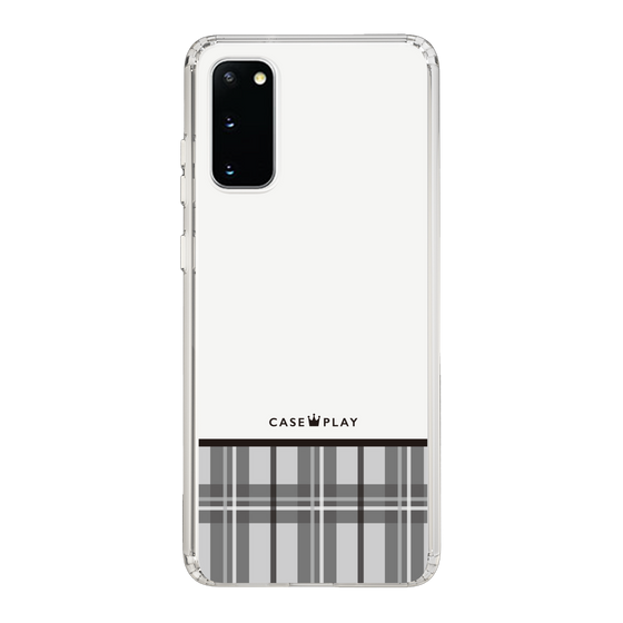 スリムプロテクションケース［ CASEPLAY Tartan Check - Gray ］