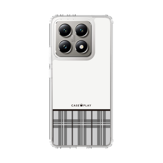 スリムプロテクションケース［ CASEPLAY Tartan Check - Gray ］