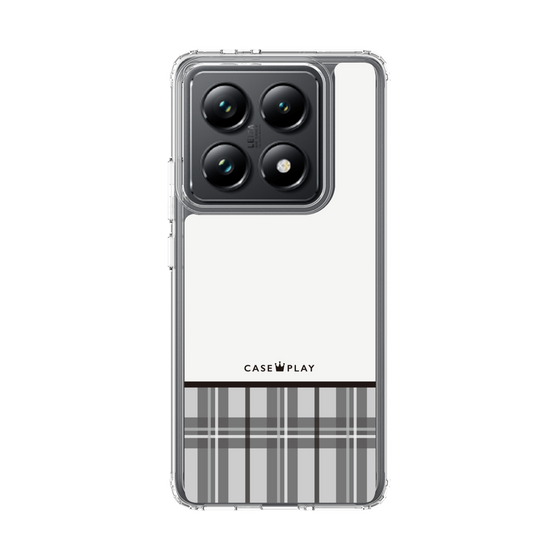 スリムプロテクションケース［ CASEPLAY Tartan Check - Gray ］