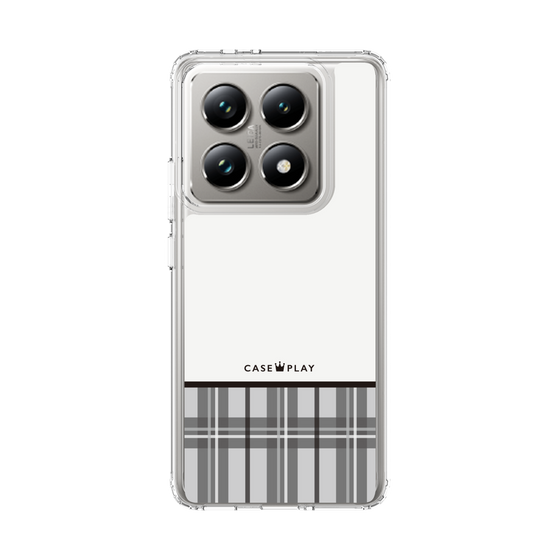 スリムプロテクションケース［ CASEPLAY Tartan Check - Gray ］