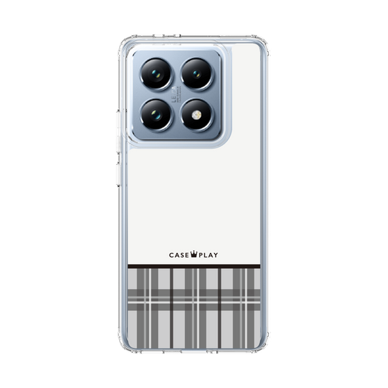 スリムプロテクションケース［ CASEPLAY Tartan Check - Gray ］