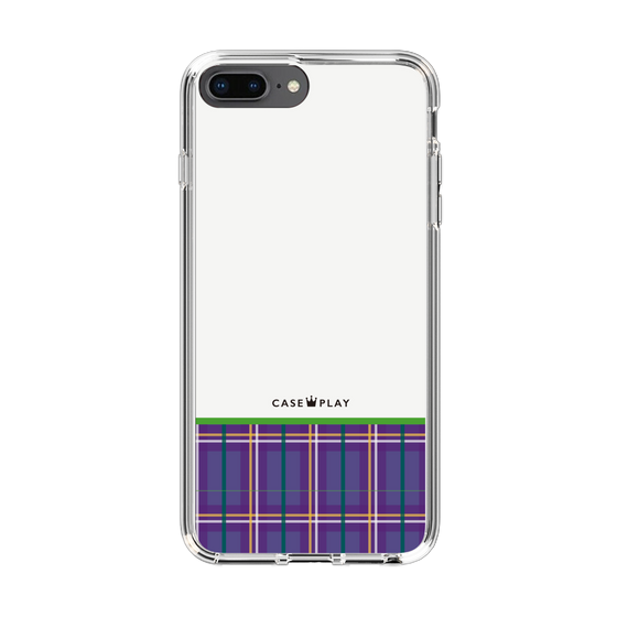 スリムプロテクションケース［ CASEPLAY Tartan Check - Purple ］