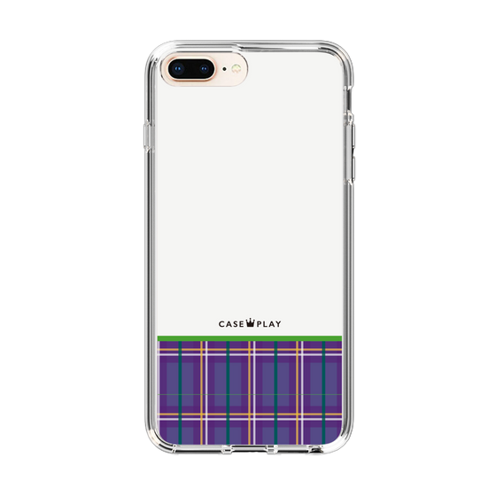 スリムプロテクションケース［ CASEPLAY Tartan Check - Purple ］