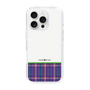 スリムプロテクションケース［ CASEPLAY Tartan Check - Purple ］