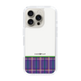 スリムプロテクションケース［ CASEPLAY Tartan Check - Purple ］