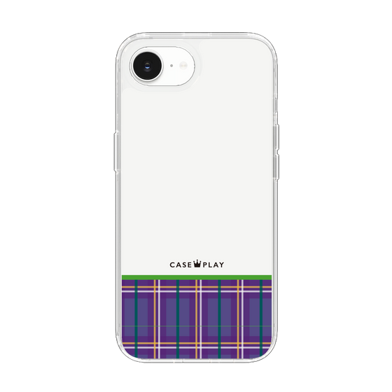 スリムプロテクションケース［ CASEPLAY Tartan Check - Purple ］