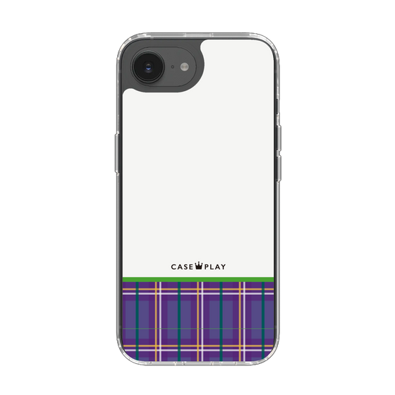 スリムプロテクションケース［ CASEPLAY Tartan Check - Purple ］